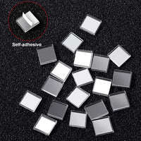 SATINIOR 3600 piezas 0.197 x 0.197 in autoadhesivo mini cuadrado cristal decorativo artesanía DIY accesorios espejos mosaico azulejos - Arteztik
