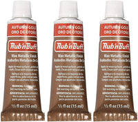 Rub 'N Buff el original Cera Acabado Metálico Otoño Oro [Pack de 3] - Arteztik
