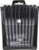 Copic Marker MLB2 - Juego de bolígrafos de tinta multilínea, 9 piezas, color negro - Arteztik
