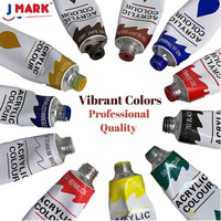 Art Canvas Paint Set Supplies - Kit de pintura acrílica de 63 piezas con caballete de madera y peg Dolls, lienzos de 8 x 10 pulgadas, 12 pinturas lavables no tóxicas, 5 pinceles, paleta y guía de mezcla de colores - Arteztik
