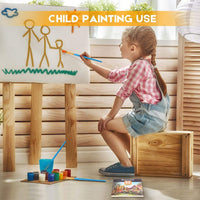 Juego de pinceles de pintura acrílica, 6 paquetes/60 cepillos de nailon para todo tipo de usos para pintura al óleo, acuarela, artistas y kits profesionales. - Arteztik
