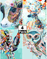 ARTDOT - Juego de 4 kits de pintura de diamante 5D para adultos, kit completo de pintura de diamante para principiantes, decoración del hogar, 12 x 16 pulgadas - Arteztik
