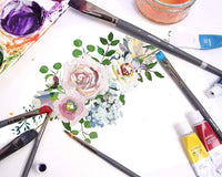 Juego de pinceles de pintura con detalles finos, juego de 12 piezas, pinceles en miniatura para acrílico, acuarela de aceite, miniaturas de manualidades, pinceles, kit de pintura profesional con detalles - Arteztik
