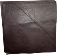 Cuero de vaca de grano natural: piezas de cuero precortadas de 12 x 12 pulgadas (blanco apagado) - Arteztik
