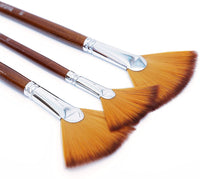 DUGATO - Juego de 9 pinceles de pintura para aficionados al artista, de nailon suave y antidesprendimiento, mango largo, para pintura acrílica de acuarela - Arteztik
