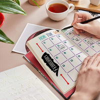 Ultimate Productivity Stencil Set for Dotted Journals - Time Saving Planner Accessories/Supplies Kit Makes Creating Layouts Easy - Incl. Bullet Point Checklists, Daily/Weekly/Monthly Calendars - Arteztik
