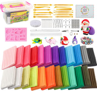 Holicolor arcilla de polímero para hornear y modelar arcilla con herramientas de escultura, rodillo, accesorios para hacer joyas, arcilla para niños y principiantes - Arteztik
