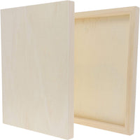 Recortes de madera para manualidades, rectángulo de madera (9 x 12 pulgadas, 6 unidades) - Arteztik
