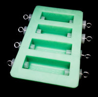 HCC Jr Series 4 Cavidad Molde de silicona tube-in etiqueta Casting - Arteztik
