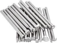 samyo 20 Pcs DIY trabajo de piel Saddle Making Tools Set Carving Craft Leather Craft sellos hecho a mano arte Herramientas - Arteztik
