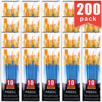 AROIC - Juego de pinceles de nailon, 5 paquetes de 50 unidades para todo tipo de acuarelas, 50 unidades - Arteztik
