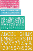Westcott LetterCraft - Juego de normógrafo de plástico, 4 piezas (02145), Variados - Arteztik
