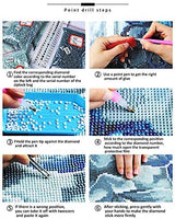 Halloween Decorations DIY 5D Diamond Painting by Number Kits Full Drill Rhinestone Pictures Painting Arts Craft for Home Wall Decor (12” x 10”,Halloween Pumpkin) - Arteztik
