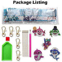 Soleebee - Juego de 10 llaveros de pintura con diamantes 5D para hacer mosaicos, con colgante de doble cara y brillantes de cristal, ideal como regalo (crema de fruta/hielo) - Arteztik
