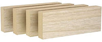 Bright Creations bloques de madera sin terminar para manualidades, bloque de letreros, juegos para niños (7 x 7 in, 4 unidades) - Arteztik
