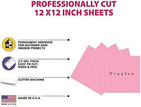 Vinilo permanente de 12.0 in x 12.0 in, 5 paquetes de vinilo brillante para interior y exterior, con reverso adhesivo en acabado brillante para silueta y crricut para hacer monogramas pegatinas y letras. - Arteztik
