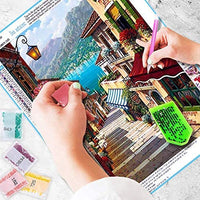 Kit de pintura NEILDEN 5D de diamantes, para adultos, para trabajos manuales, pintura de bordado con diamantes de imitación, pintura de punto de cruz, manualidades para decorar la pared del hogar, 30x40 cm - Arteztik
