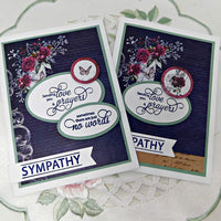 Sellos de Sello Simplemente Claro Sentimientos de Simpatía Trío Condolencias y Pérdida (3 unidades) 4 x 6 pulgadas hojas – 30 piezas - Arteztik
