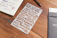 Bulletstencils - Set de 12 plantillas para diarios: incluye plantillas de palabras, plantillas de círculos, plantillas de dibujo, iconos, gráficos, formas, mucho más. - Arteztik

