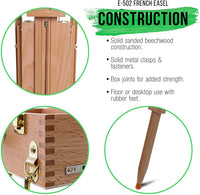 US Art Fuente pequeña caja French Campo Caja de madera artista caballete - Arteztik
