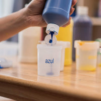 ECR4Kids - Juego de 10 vasos de pintura trilingües grandes sin derrames con tapas, suministros de arte educativo para niños y niños pequeños - Arteztik

