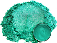Pigmento en polvo de Mica "té verde" (1.76 oz), aditivo multiusos para manualidades y manualidades, carpintería, bombas de baño naturales, resina, pintura, epoxi, jabón, esmalte de uñas, bálsamo de labios (té verde, 1.76 oz). - Arteztik
