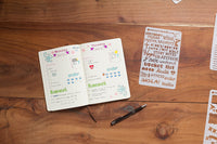 Bulletstencils - Set de 12 plantillas para diarios: incluye plantillas de palabras, plantillas de círculos, plantillas de dibujo, iconos, gráficos, formas, mucho más. - Arteztik
