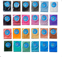 Polvo de pigmento premium Mica para resina epoxi paquete variado, juego de 24 colores, 0.18 oz cada uno - Arteztik
