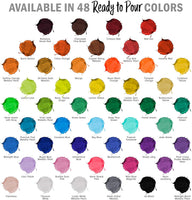 Pouring Masters Silver Dollar Pintura acrílica metálica lista para verter – Premium 8 onzas pre-mezclada a base de agua – para lienzo, madera, papel, manualidades, azulejos, rocas y más - Arteztik
