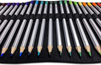 Lápices de acuarela – Lápices para colorear en seco/acuarela de pintura húmeda – Lona Lápiz de lana, pincel de acuarela y sacapuntas para el juego completo de artistas - Arteztik

