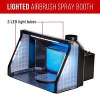 Master Airbrush - Botas de aerógrafo con iluminación LED para pintar todo tipo de arte, tartas, manualidades, obra, uñas, camisetas y mucho más. Incluye manguera de escape de 6 pies. - Arteztik

