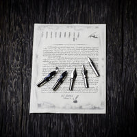 GC – Pluma de madera antigua de tallo hecho a mano de caligrafía Pen Set de pluma de inmersión pluma pluma pluma pluma escritura estuche con tinta negra titular cartuchos LL-18 - Arteztik
