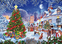 Pintura al óleo por números para adultos y niños, kit de pintura por números de SYNHOK, pintura acrílica con lienzo de 16.0 x 20.0 in para principiantes (calle de nieve) - Arteztik

