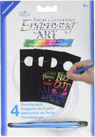 Royal Brush Rainbow Grabado Arte Puerta Perchas - Arteztik
