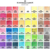 SCHPIRERR FARBEN Art Supplies - Juego de acuarelas para viaje (48 acuarelas, 20 hojas de papel de acuarela de 8.11 oz/m², 2 pinceles de acuarela, 1 paleta de acuarela de mezcla) - Arteztik
