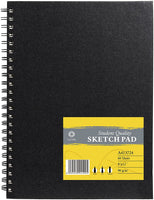 CONDA - Cuaderno de bocetos de 8.1 x 11.4 in, 100 hojas (3.53 oz/m²), encuadernado en espiral, papel de dibujo duradero sin ácido para dibujar pintura - Arteztik
