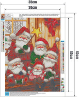 KOSE Kit de pintura de diamante para adultos DIY 5D redondo completo perforación cristal diamantes de imitación bordados pinturas en lienzo artes manualidades para decoración de pared del hogar 14 pulgadas de ancho x 18 pulgadas de largo Navidad - Arteztik
