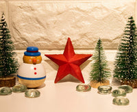 Estrellas de madera para manualidades, recortes de estrella (2.9 x 2.9 x 0.5 in, 12 piezas) - Arteztik
