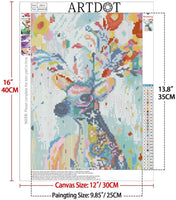 ARTDOT - Juego de 4 kits de pintura de diamante 5D para adultos, kit completo de pintura de diamante para principiantes, decoración del hogar, 12 x 16 pulgadas - Arteztik
