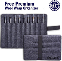 OOKU - Juego de pinceles de pintura para detalles de 9 piezas, pinceles profesionales de detalles finos para pintura artística, pintura facial, detalles, pintura artística de modelo, mango de madera negro y organizador de almacenamiento de lana - Arteztik
