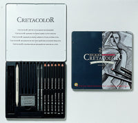 Cretacolor Black Box - Juego de lata de carbón - Arteztik
