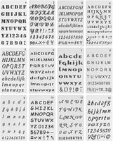 Mr. Pen - Plantillas para letras, 12 unidades, 4 x 7 pulgadas, plantillas de alfabeto, plantilla de letras, plantilla de alfabeto letras, plantillas, letras y números, plantillas de letras, plantillas de escritura de balas - Arteztik
