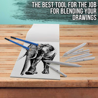 US Art Supply - 10 unidades de mezcladores para lápiz, carbón vegetal, grafito, lápices de colores - Arteztik
