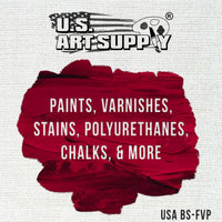US Art Supply Juego de pinceles de esponja de espuma con mango de madera, paquete variado (20 cepillos), liviano, duradero e ideal para acrílicos, pinturas, barnices, manualidades, arte. - Arteztik
