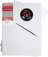 Lienzo artístico prémium de 18.0 x 24.0 in, lienzo de pintura estirado 100% algodón, Fredrix, ColorByFeliks para pintura acrílica, pintura al óleo, lienzos en blanco imprimados en Estados Unidos para pintura - Arteztik
