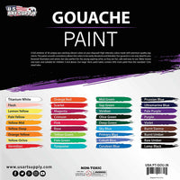 U.S. Art Supply Professional - Juego de 36 pinturas de colores en tubos grandes de 0.6 fl oz - Rueda de mezcla de colores - Arteztik
