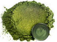 Pigmento en polvo de Mica "té verde" (1.76 oz), aditivo multiusos para manualidades y manualidades, carpintería, bombas de baño naturales, resina, pintura, epoxi, jabón, esmalte de uñas, bálsamo de labios (té verde, 1.76 oz). - Arteztik
