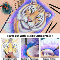 Juego de pintura acrílica de acuarela, 33 piezas de arte de dibujo, suministros de arte con almohadilla de papel, pinceles, paleta, ideal para artistas, estudiantes, principiantes, aficionados y niños - Arteztik
