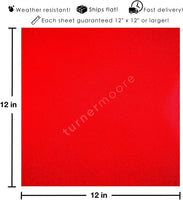 Cinta de vinilo reflectante roja, 12.0 x 12.0 in, láminas de vinilo adhesivo reflectante para Cricut, manualidades, pegatinas, calcomanías, letreros, bicicletas, cascos, dirección, buzones, cáscara y pega por Turner Moore Edition (paquete de 3) - Arteztik
