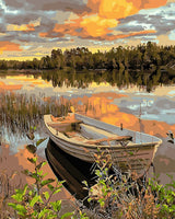 Colorwork - Kit de pintura al óleo para adultos, 16.0 in de ancho x 20.0 in de largo, pintura de dibujo con pinceles de pintura, pintura acrílica con pigmento en el lado del lago - Arteztik
